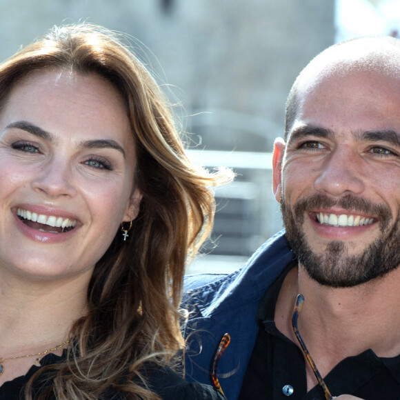 Mélanie Maudran, Moïse Santamaria et Marthe Fieschi - Photocall du 21e Festival de La Rochelle. Le 14 septembre 2019. @Aurore Marechal/ABACAPRESS.COM