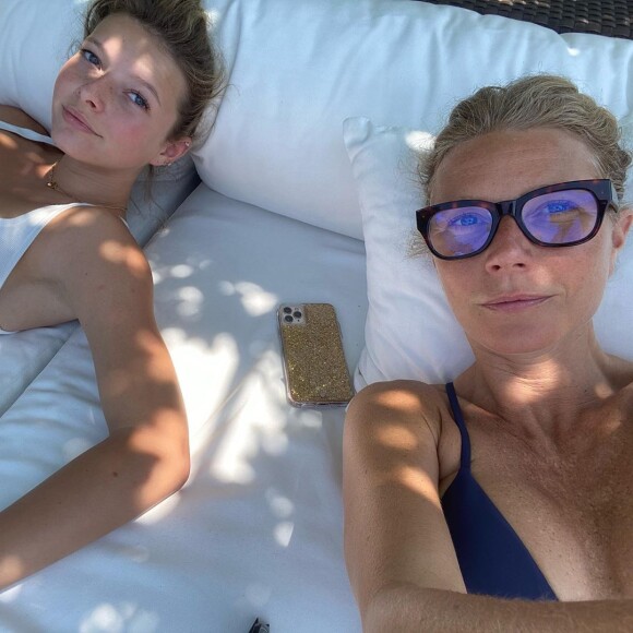 Gwyneth Paltrow et sa fille Apple sur Instagram, le 18 juillet 2020.