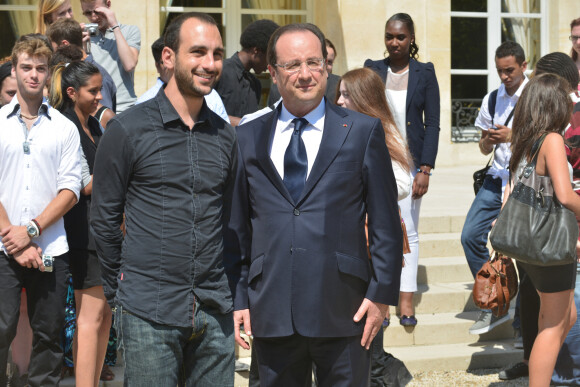 François Hollande et Olivier Ciappa, le 14 juillet 2013 à Paris. 