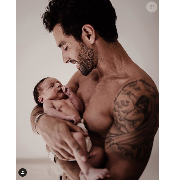 Valentin Leonard et son fils Andrea, juillet 2020.