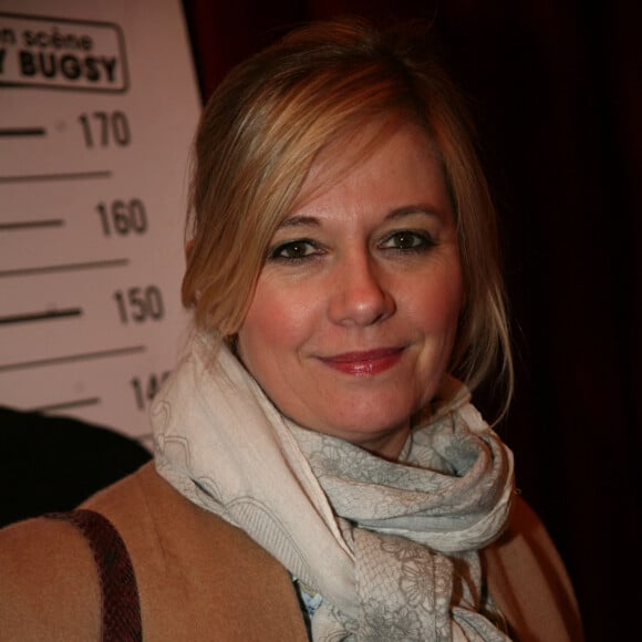 Exclusif - Flavie Flament au photocall du spectacle Ecroué de rire de David Desclos dans la salle mythique du music-hall Bobino à Paris, France, le 1er avril 2019. © JLPPA/Bestimage