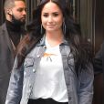 Demi Lovato quitte son hôtel à New York le 23 mars 2018.