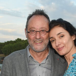 Jean Reno et sa femme Zofia Borucka - Soirée du 90ème anniversaire de Line Renaud sur le Bateau Potel et Chabot "Pavillon Seine" à Paris le 2 juillet 2018. © Coadic Guirec/Bestimage