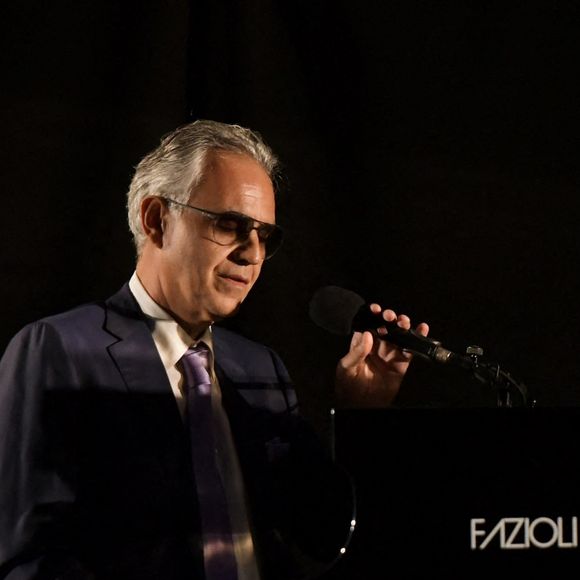 Andrea Bocelli - People à l'évènement "La Milanesiana 2020 - The Colors of our Life" à Milan, le 27 juillet 2020.