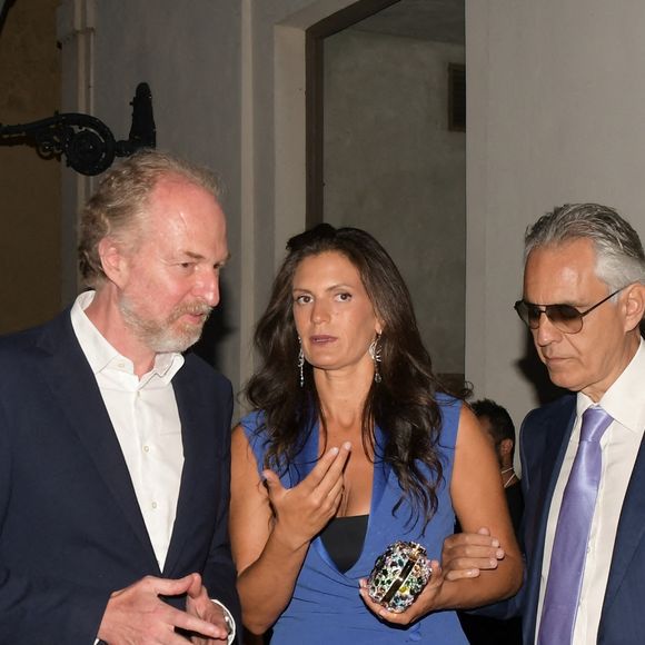 Andrea Bocelli et sa femme Veronica Berti - People à l'évènement "La Milanesiana 2020 - The Colors of our Life" à Milan, le 27 juillet 2020.