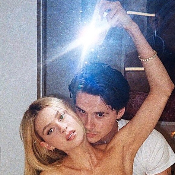Brooklyn Beckham et sa petite-amie Nicola Peltz sur Instagram, le 10 avril 2020.