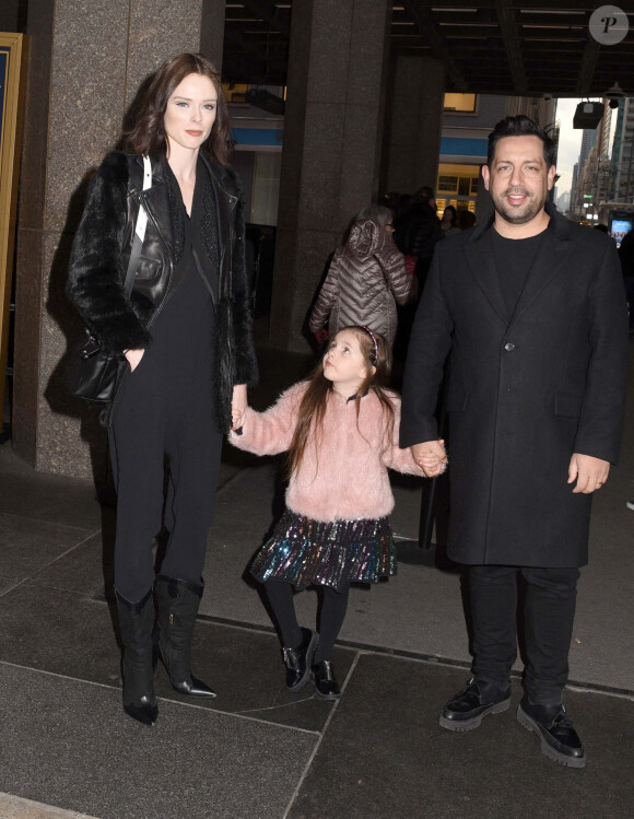Coco Rocha, James Conran et leur fille Ioni à New York, le 11 mars 2020.