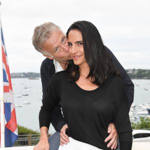Franck Dubosc et sa femme Danièle Dubosc lors de l'inauguration de l'hôtel Barrière Le Grand Hôtel Dinard, après cinq mois de rénovation, à Dinard, France, le 15 juin 2019. L'établissement, propriété du groupe Barrière, a rouvert ses portes le 12 avril. Rénovation des cuisines, décoration, mobilier et espace bien-être repensés. L'hôtel 5 étoiles, construit en 1858, passe de 89 à 86 chambres pour créer une suite supplémentaire et deux suites juniors avec portes communicantes. Toutes ont été refaites du sol au plafond. © Coadic Guirec/Bestimage