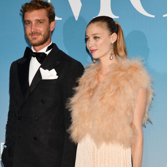 Pierre Casiraghi et sa femme Beatrice Borromeo lors de la 2ème édition du "Monte-Carlo Gala for the Global Ocean" à l'opéra de Monte-Carlo à Monaco, le 26 septembre 2018. © Bruno Bébert/Bestimage  Celebs attending the Gala for the Global Ocean at Opera of Monte-Carlo in Monte-Carlo, Monaco on September 26, 2018. 