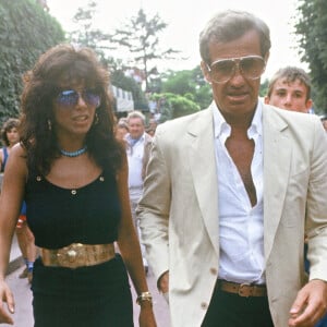 Jean-Paul Belmondo et Carlos Sotto Mayor à Roland-Garros en 1982. BERTRAND RINDOFF PETROFF / BESTIMAGE