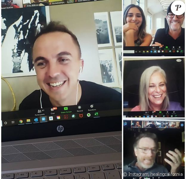 Les acteurs de Malcom réunis pour Healing California, le 8 août 2020.