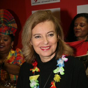 Valérie Trierweiler à l'ouverture de la 4ème édition du salon de la Gastronomie des Outre-Mer et de la francophonie (SAGASDOM) au Paris Expo Porte de Versailles à Paris, France, le 1er février 2019. © JLPPA/Bestimage