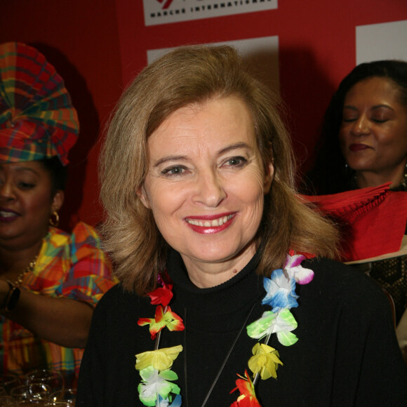 Valérie Trierweiler à l'ouverture de la 4ème édition du salon de la Gastronomie des Outre-Mer et de la francophonie (SAGASDOM) au Paris Expo Porte de Versailles à Paris, France, le 1er février 2019. © JLPPA/Bestimage