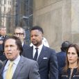 Cuba Gooding Jr. avec son avocat Mark Heller à la sortie du tribunal de Manhattan après son procès devant la Cour Suprême de New York, le 15 octobre 2019.