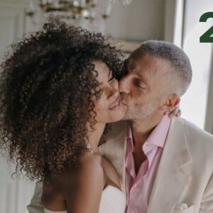 Tina Kunakey et Vincent Cassel fêtent leurs 2 ans de mariage sur Instagram, le 24 août 2020.