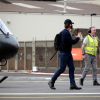 Exclusif - Tom Cruise arrive en hélicoptère à Londres pendant l'épidémie de coronavirus (Covid-19), le 23 juillet 2020.