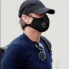 Exclusif - Tom Cruise arrive en hélicoptère à Londres pendant l'épidémie de coronavirus (Covid-19), le 23 juillet 2020.
