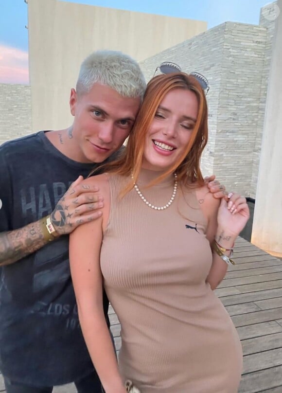 Bella Thorne et son compagnon Benjamin Mascolo sur Instagram. Le 3 août 2020.