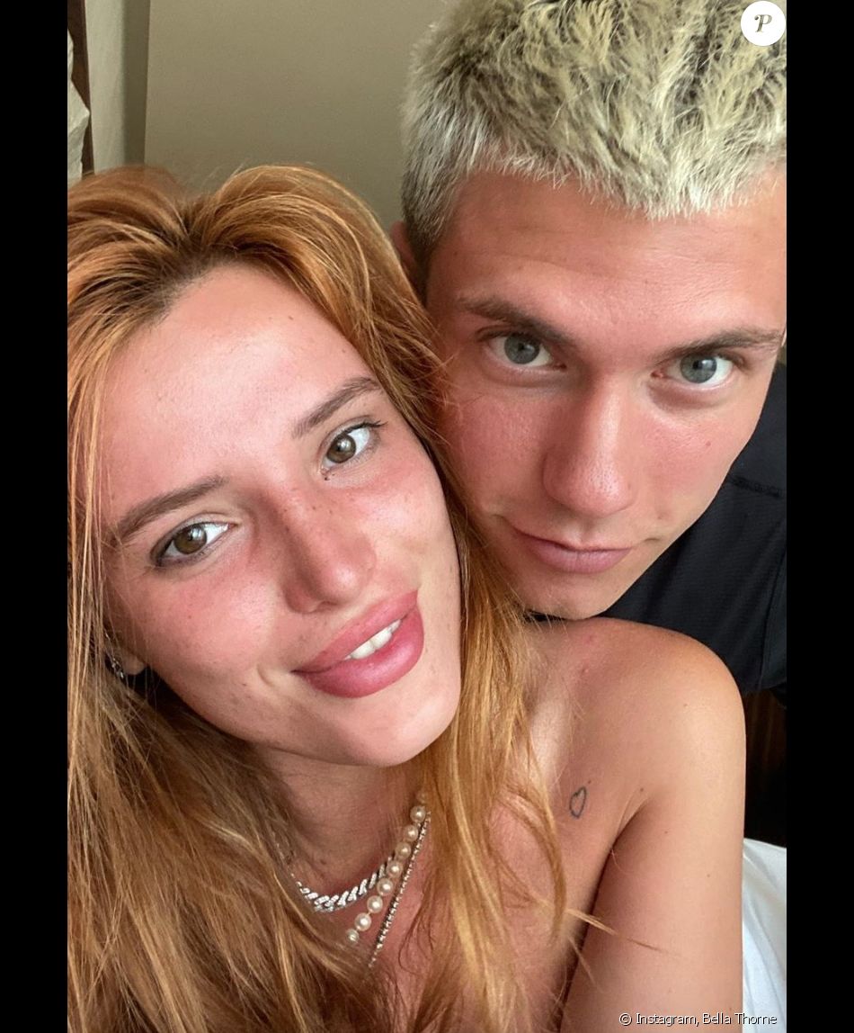 Bella Thorne et son compagnon Benjamin Mascolo sur Instagram. Le 28
