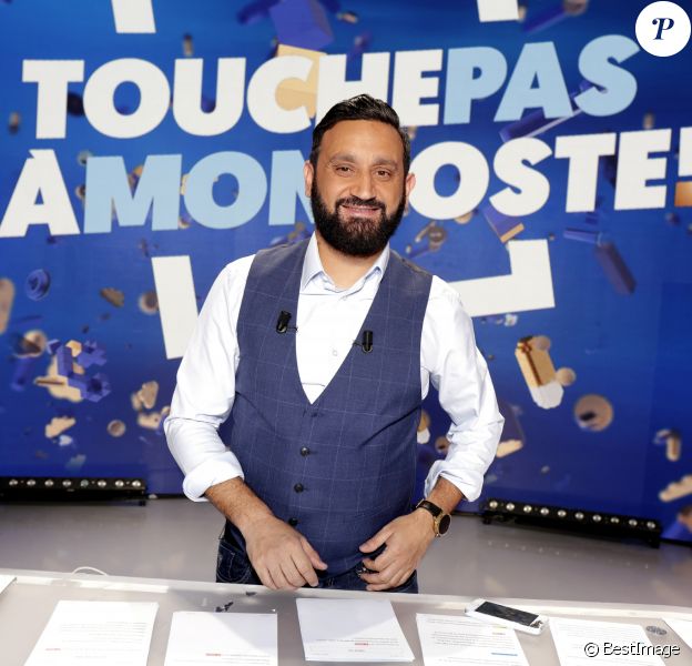 Cyril Hanouna sur le plateau de l'émission TV "Touche Pas à Mon Poste (TPMP)" à Boulogne-Billancourt.
