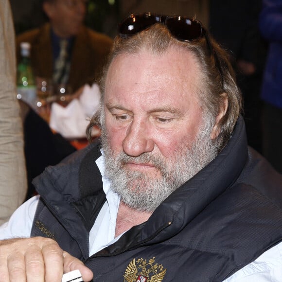 Gérard Depardieu - La 20ème édition des Journées Nationales du Livre et du Vin à Saumur, le 19 avril 2015.