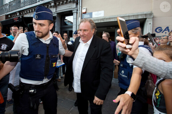 Gérard Depardieu à l'Hôtel de Ville de Bruxelles lors d'une cérémonie honorant sa carrière le 25 juin 2018. © Alain Rolland/Imagebuzz/Bestimage