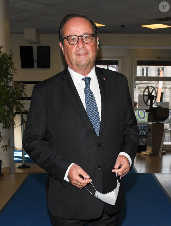 François Hollande - Conversation autour de la Musique et de l'Image - Festival du film Francophone d'Angoulême 2020. Le 31 Août 2020. ©Guirec Coadic / Bestimage