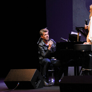 Benjamin Biolay et Julie Gayet - Conversation autour de la Musique et de l'Image - Festival du film Francophone d'Angoulême 2020. Le 31 Août 2020. ©Guirec Coadic / Bestimage