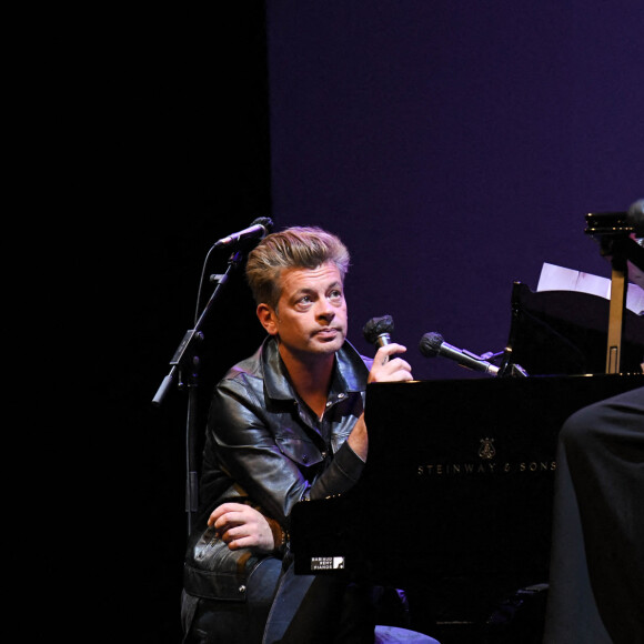 Benjamin Biolay et Julie Gayet - Conversation autour de la Musique et de l'Image - Festival du film Francophone d'Angoulême 2020. Le 31 Août 2020. ©Guirec Coadic / Bestimage