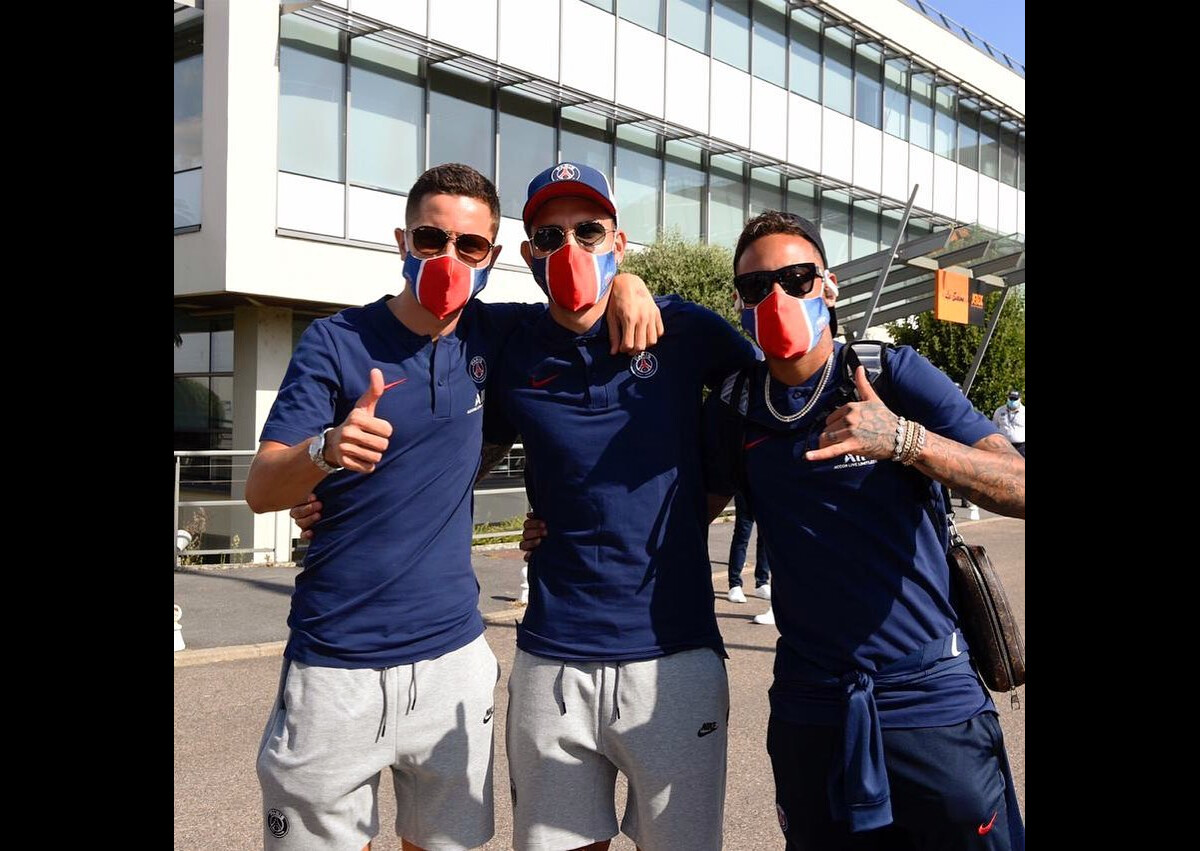 Photo Neymar Avec Leandro Paredes Et Ander Herrera Le 8 Août 2020 Purepeople 