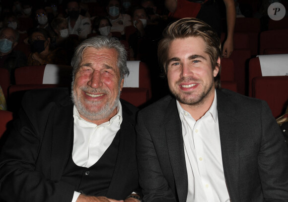 Jean-Pierre Castaldi et Giovanni Castaldi lors de la cérémonie de clôture et remise de prix du Festival du film Francophone d'Angoulême 2020 le 2 septembre 2020. © Coadic Guirec / Bestimage