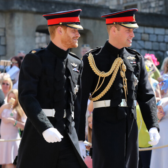 Le prince Harry, duc de Sussex, et Meghan Markle, duchesse de Sussex, lors de leur mariage au château de Windsor, Royaume Uni, le 19 mai 2018.