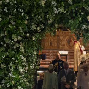 Le prince Harry, duc de Sussex, et Meghan Markle, duchesse de Sussex, lors de leur mariage au château de Windsor, Royaume Uni, le 19 mai 2018.