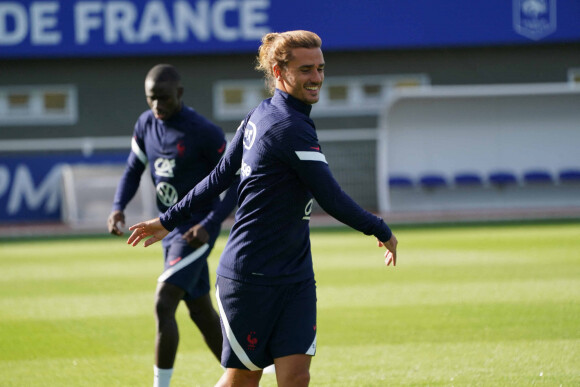 Antoine Griezmann à l'entraînement avec l'équipe de France de football à Clairefontaine, le 31 août 2020.