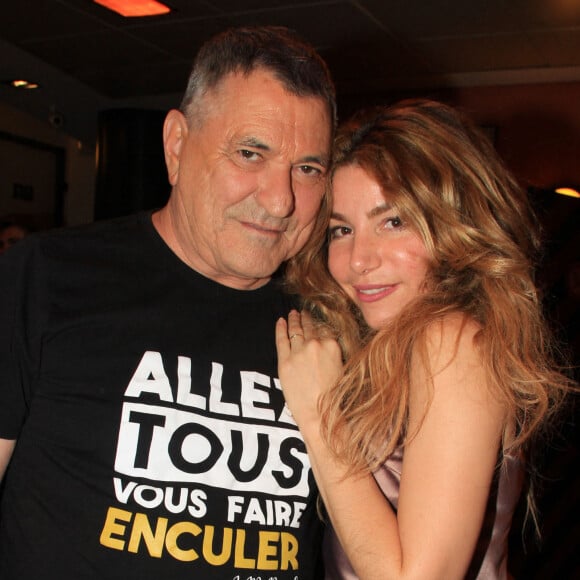 Exclusif - Jean-Marie Bigard et sa femme Lola Marois-Bigard après le spectacle "Il Etait Une Fois Jean-Marie Bigard" à L'Olympia de Paris, France, le 27 février 2020. © Philippe Baldini/Bestimage