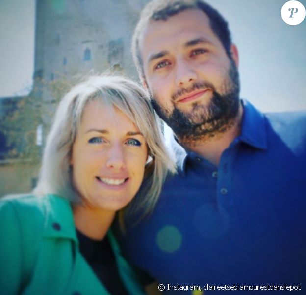 Claire de "L'amour est dans le pré 2015" avec son fiancé Sébastien au Lac De Génos Loudenvielle, sur Instagram
