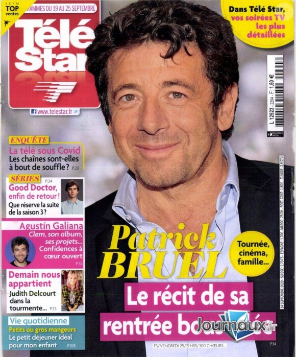 Magazine "Télé Star", en kiosques lundi 14 septembre 2020.