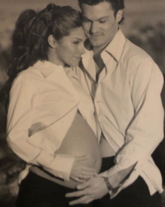 Vanessa Marcil, enceinte, et son ex-compagnon Brian Austin Green. Photo par Kymberly Marciano.