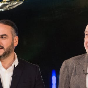 Exclusif - François Berléand, François-Xavier Demaison - Enregistrement de l'émission "Toute la musique qu'on aime", qui sera diffusée le 31 décembre sur TF1, sur la péniche "Crystal II" à Paris. Le 9 décembre 2019 © Cyril Moreau / Bestimage