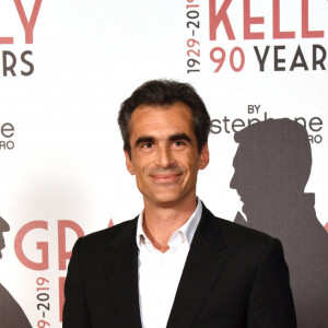 Raphaël Enthoven - "Grace Kelly 90 Years", exposition hommage à la princesse Grace de Monaco pour le 90ème anniversaire de sa naissance au Musée des Colections des voitures princières à Monaco le 18 avril 2019. L'artiste plasticien niçois Stéphane Bolongaro a investi le Musée des Colections des voitures princières à Fontvieile, avec une cinquantaine d'oeuvres de peintres et plasticiens à qui il a demandé de créer spécialement une oeuvre en hommage à la Princesse Grace. L'exposition était une surprise pour le prince. L'exposition sera ensuite ouverte au public pendant 15 jours et voyagera ensuite vers différents états des Etats-Unis demandeurs de cet hommage. © Bruno Bebert/Bestimage