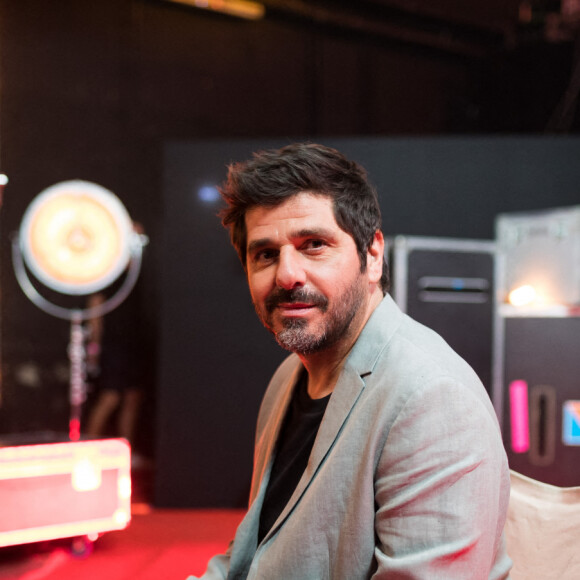 Patrick Fiori - Backstage de l'enregistrement de l'émission "300 Choeurs chantent Dassin" à Paris, le 15 septembre 2020 et diffusé le 16 octobre 2020. © Tiziano Da Silva / Bestimage
