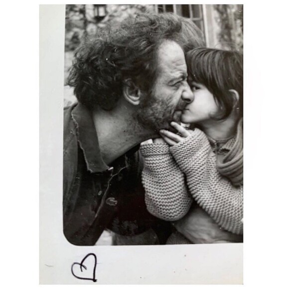 Suzanne Lindon avec son père, Vincent Lindon sur Instagram (image d'archives) le 13 avril 2020.