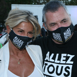 Exclusif - Caroline Margeridon et Jean Marie Bigard - Inauguration de la Fête à Neuneu au profit de l'association "Innocence En Danger" au Bois de Boulogne à Paris, France,ce, le 4 septembre 2020. © JLPPA/Bestimage