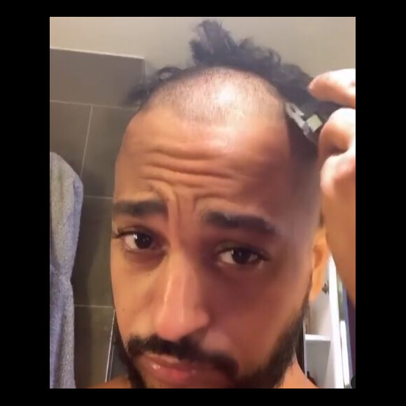 Slimane se fait la boule à zéro sur Instagram, le 3 octobre 2020.