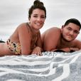 Aubin de "Koh-Lanta 2020" avec sa fiancée Ela à la plage, le 5 août 2020, sur Instagram
