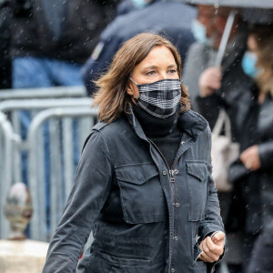 Zazie - Sorties des obsèques de Juliette Gréco en l'église Saint-Germain-des-Prés. Le 5 octobre 2020 © Jacovides-Moreau / Bestimage 