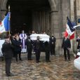 Sorties des obsèques de Juliette Gréco en l'église Saint-Germain-des-Prés. Le 5 octobre 2020 © Jacovides-Moreau / Bestimage   