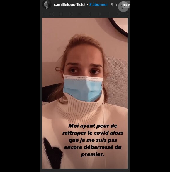 Camille Lou évoque son état de santé sur Instagram. Le 5 octobre 2020.