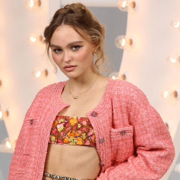 Lily-Rose Depp - Photocall Chanel pendant la fashion week de Paris. @Jerome Domine/ABACAPRESS.COM