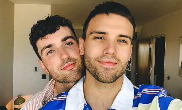 Duncan Laurence et son amoureux Jordan Garfield sur Instagram, août 2020.